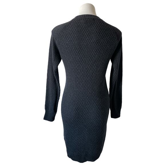 Krimson Klover Merino Wool Blend Sweater Dress Gray Medium - Picture 4 of 11